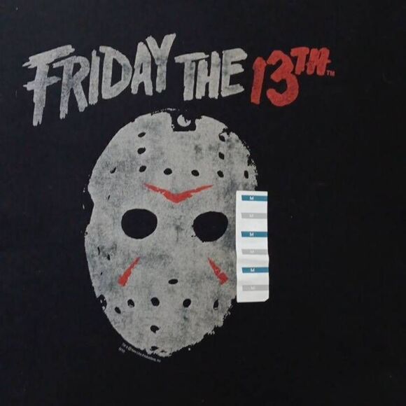 Old Navy NWT Friday 13th Tee collectible graphic medium black Tshirt - Picture 1 of 5